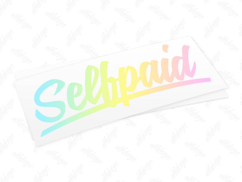 30 cm x 10 cm Selfpaid Aufkleber Sticker 30 cm x 10 cm Selfpaid Aufkleber Sticker